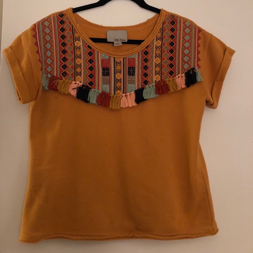 Anthropologie-Chloe Oliver embroidered top